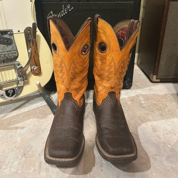 Durango Brown and Red Western Boots - Picture 10 of 13
